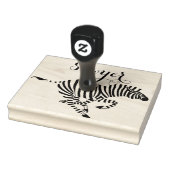 Personalisiert Zebra Gummistempel (Stempel)