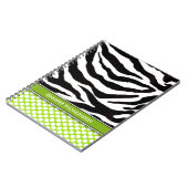 Personalisiert Zebra Polka Dots Journal / Notebook Notizblock (Linke Seite)