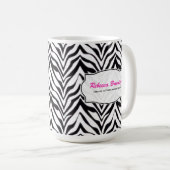 Personalisiert: Zebra-Tasse Kaffeetasse (VorderseiteRechts)