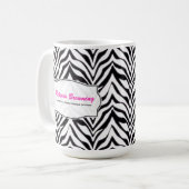Personalisiert: Zebra-Tasse Kaffeetasse (Vorderseite Links)