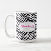 Personalisiert: Zebra-Tasse Kaffeetasse (Links)