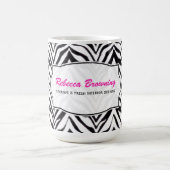 Personalisiert: Zebra-Tasse Kaffeetasse (Mittel)