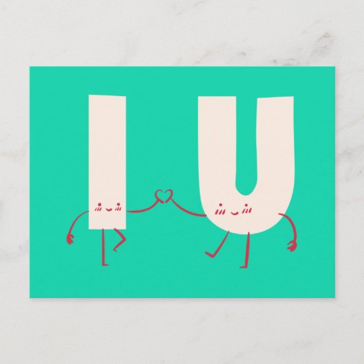 Personalisiert - Zeichenketten Postkarte (Vorderseite)