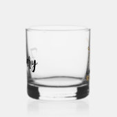 Personalisiert zerstöre ich die Stille Funny Drumm Whiskyglas (Rechts)