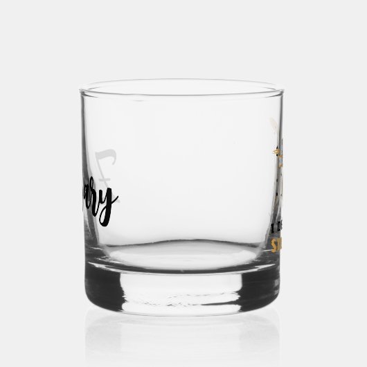 Personalisiert zerstöre ich die Stille Funny Drumm Whiskyglas (Rechts)