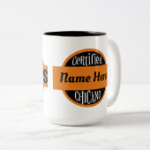Personalisiert zertifiziertes Chicano Zweifarbige Tasse (VorderseiteRechts)