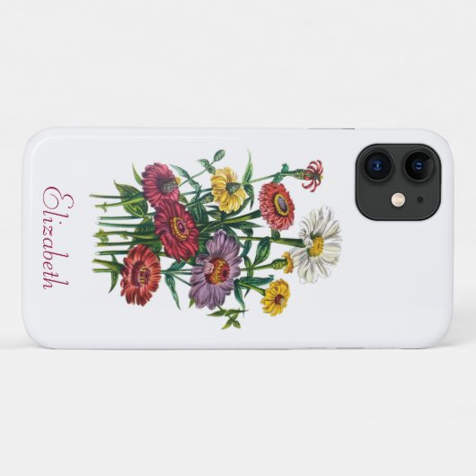 Personalisiert Zinnias Case-Mate iPhone Hülle (Rückseite (Horizontal))