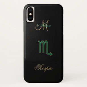 Personalisiert Zodiac Sign Scorpio iPhone X Fall Case-Mate iPhone Hülle