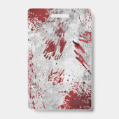 Personalisiert Zombie Apokalypse Blood Lanyard Ausweis (Rückseite)