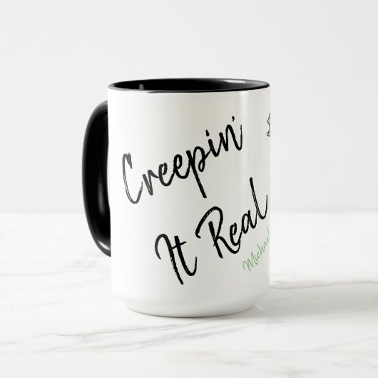 Personalisiert Zombie Creepin' it Real Tasse (Vorderseite Links)