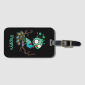 Personalisiert Zombie Peacock Gepäckanhänger (Vorderseite (Horizontal))