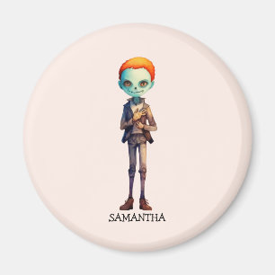 Personalisiert Zoombie Halloween Magnet