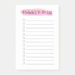 Personalisiert Zu erledigende Liste Checkliste Was Post-it Klebezettel