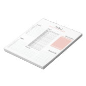 Personalisiert zu erledigende Tagesplaner Notizblock (Rotiert)