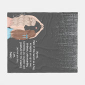 Personalisiert zu meinem besten Freund Fleecedecke (Vorderseite (Horizontal))