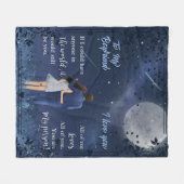 Personalisiert zu meinem Freund Blanket Fleecedecke (Vorderseite (Horizontal))