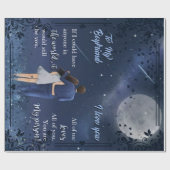 Personalisiert zu meinem Freund Couple, ich Liebe Geschenkpapier (Flach)