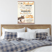 Personalisiert zu meinem Mann aus Ehefrau Poster, Leinwanddruck (Insitu (Schlafzimmer))