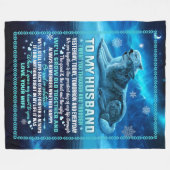 Personalisiert zu meinem Mann Blanket von der Ehef Fleecedecke (Vorderseite (Horizontal))