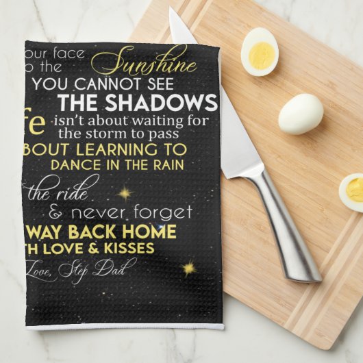 Personalisiert zu meinem Schrittmacher-Deckeln Geschirrtuch (Viertel Falte)