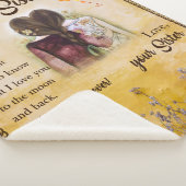 Personalisiert zu meinem Schwester Blanket Sherpadecke (3/4)