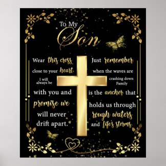 Personalisiert zu meinem Sohn Blanket Poster