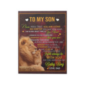 Personalisiert zu meinem Sohn Löwe, Liebe Brief vo Notizblock (Rotiert)