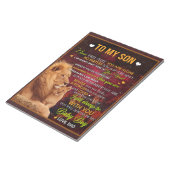 Personalisiert zu meinem Sohn Löwe, Liebe Brief vo Notizblock (angewinkelt)