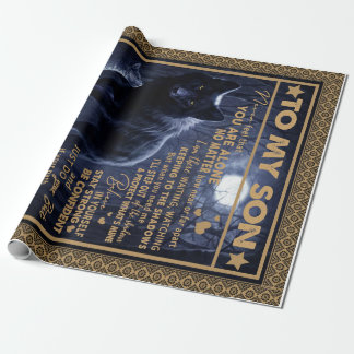 Personalisiert zu meinem Sohn, Sohn zum Geburtstag Geschenkpapier