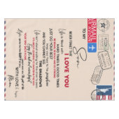 Personalisiert zu meinem Sohn, Sohn zum Geburtstag Tischdecke (Vorderseite (Horizontal))