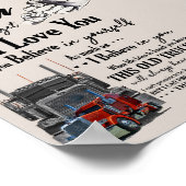 Personalisiert zu meinem Son Trucker Poster vom Va (Ecke)