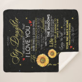 Personalisiert zu meinem "Step-Daughter Blanket" Sherpadecke (Vorderseite (Horizontal))