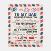 Personalisiert zu meinem Vater Blanka von der Sonn Fleecedecke (Vorderseite)