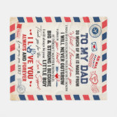 Personalisiert zu meinem Vater Blanka von der Sonn Fleecedecke (Vorderseite (Horizontal))