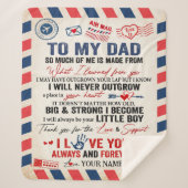 Personalisiert zu meinem Vater Blanka von der Sonn Sherpadecke (Vorderseite)