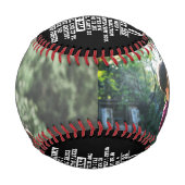  Personalisiert zu meinem Vater Custom 2 FotoColla Baseball (Vorderseite)