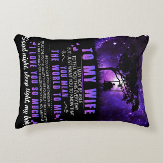 Personalisiert zu meiner Ehefrau, Brief vom Ehemän Dekokissen