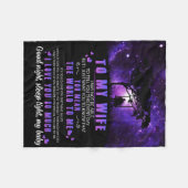 Personalisiert zu meiner Ehefrau, Brief von Eheman Fleecedecke (Vorderseite (Horizontal))