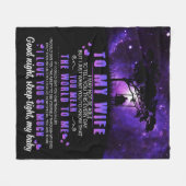 Personalisiert zu meiner Ehefrau Brief von Husband Fleecedecke (Vorderseite (Horizontal))