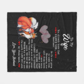 Personalisiert zu meiner Ehefrau Fleecedecke (Vorderseite (Horizontal))