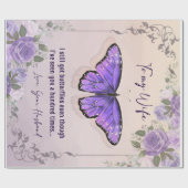 Personalisiert zu meiner Ehefrau | Liebe von Ehema Geschenkpapier (Flach)