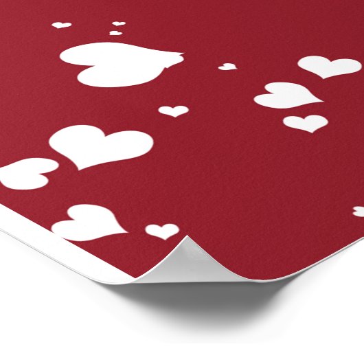 Personalisiert zu meiner Ehefrau Liebe von Ehemann Poster (Ecke)