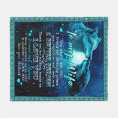 Personalisiert zu meiner Ehefrau Liebe von Husband Fleecedecke (Vorderseite (Horizontal))