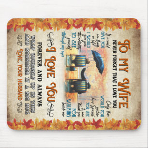 Personalisiert zu meiner Ehefrau von Husband nie v Mousepad