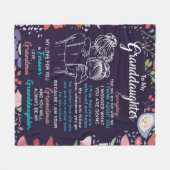 Personalisiert zu meiner Enkelin Blanket Fleecedecke (Vorderseite (Horizontal))