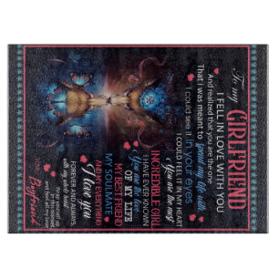 Personalisiert zu meiner Freundin Wolf Blanket, Schneidebrett