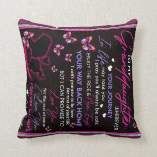 Personalisiert zu meiner Grandtochter-Schmetterlin Kissen