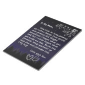 Personalisiert zu meiner Mama Liebe Brief von Son Notizblock (angewinkelt)