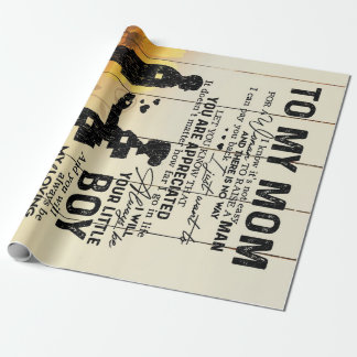Personalisiert zu meiner Mama vom Sohn| Geburtstag Geschenkpapier