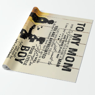 Personalisiert zu meiner Mama vom Sohn Geburtstag Geschenkpapier
